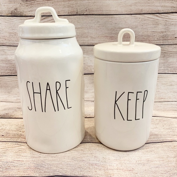 Rae Dunn Other - Rae Dunn Set of 2 Canisters- SHARE and KEEP LL
